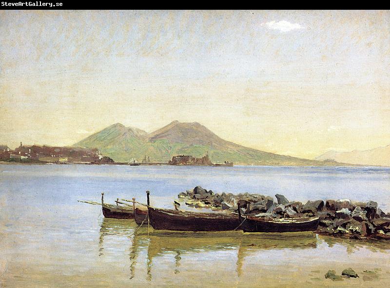 Christen Kobke The Bay of Naples with Vesuvius in the Background